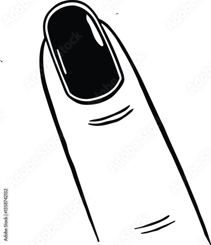 a finger nail