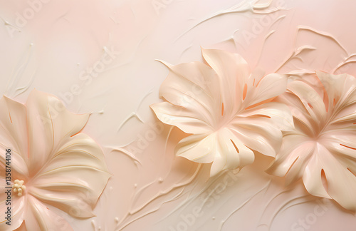 A close up of a flower with a soft pink hue
