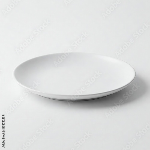 Ceramic Flat Plate Small Rim Mockup