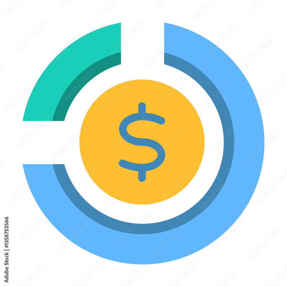 Obraz premium Financial Ratio Icon