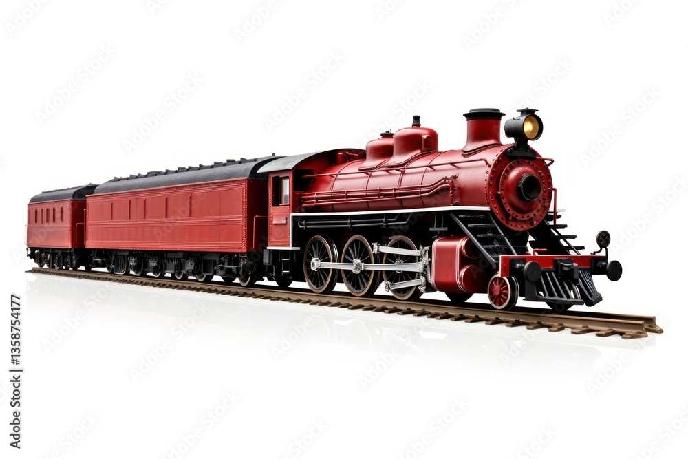 Naklejka premium Train locomotive vehicle railway.