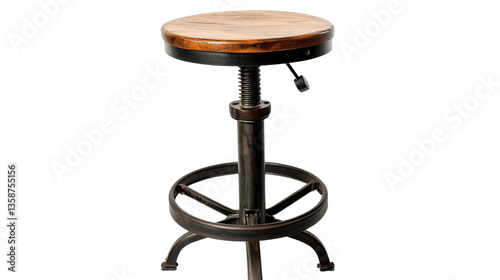 Bar stool isolated on white background. different angle