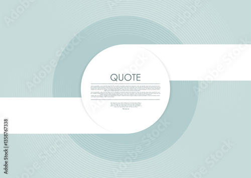 Concept blue minimal geometric design with abstract circles and stripes. Vector brochure, template background