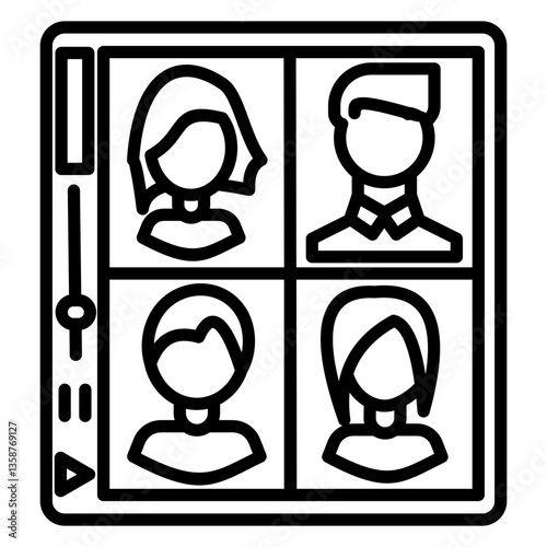 Video conferencing icon