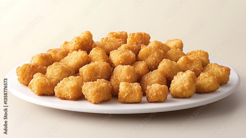 Deliciously Crispy Nuggets in a Neat Arrangement Deliciously Crispy Nuggets in a Neat Arrangement