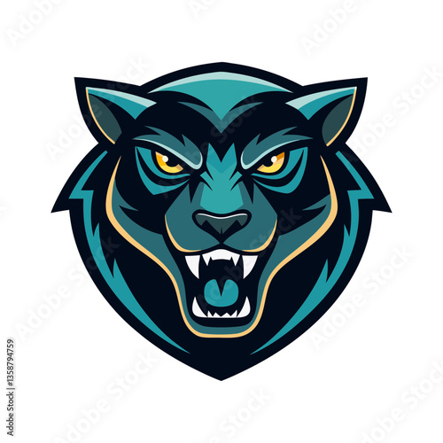Wallpaper Mural Panther mascot vector logo illustration Torontodigital.ca
