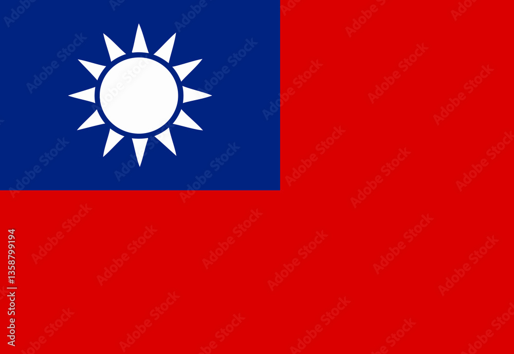 Taiwan flag illustrator national Taiwan flag illustrator national