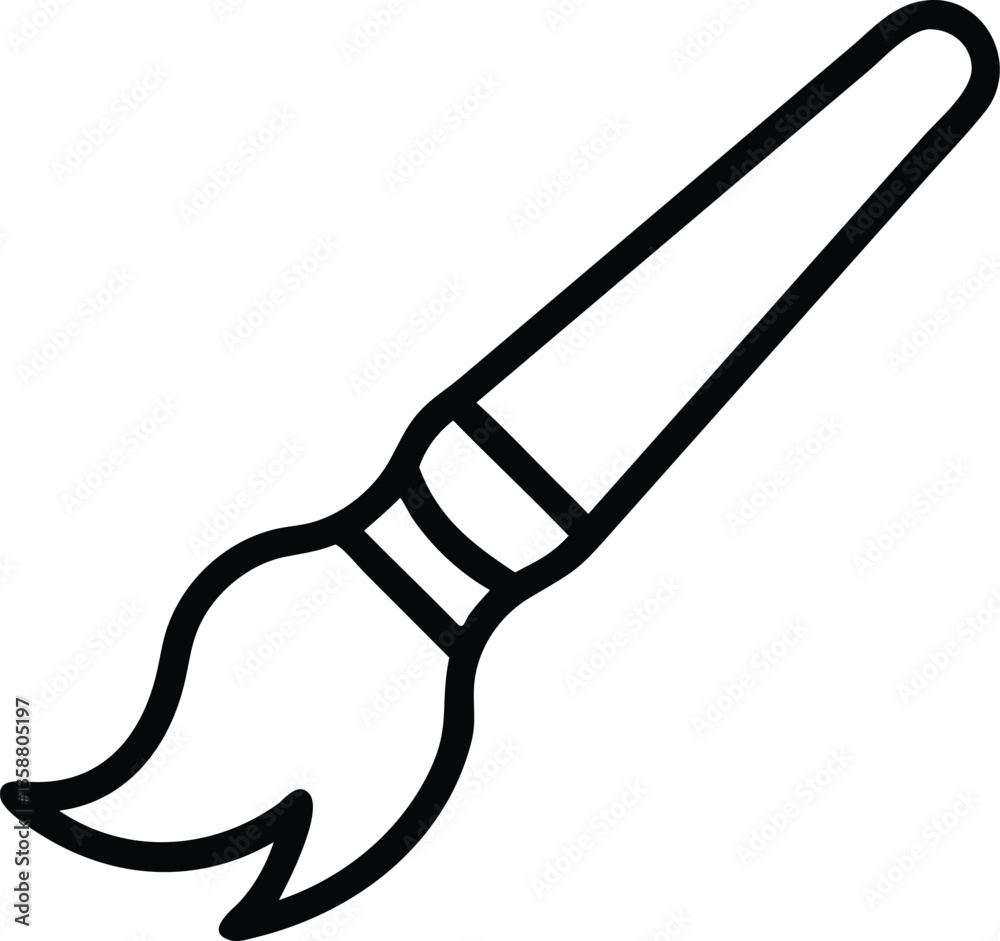 Fototapeta premium illustration of a brush