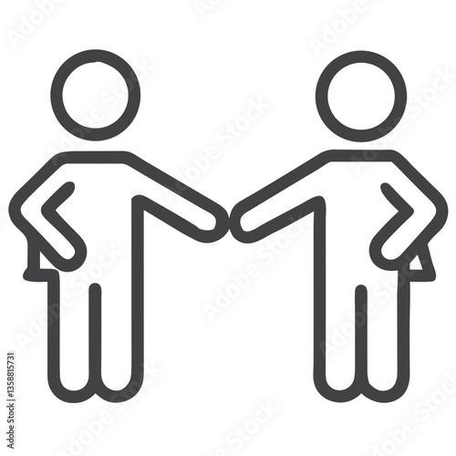 Shaking Hands Icon for Business Websites, Partnership Apps, Agreement Graphics, Collaboration Platforms and Professional Relationship Interface
