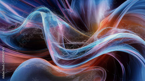 Realistic Abstract Digital Art Background