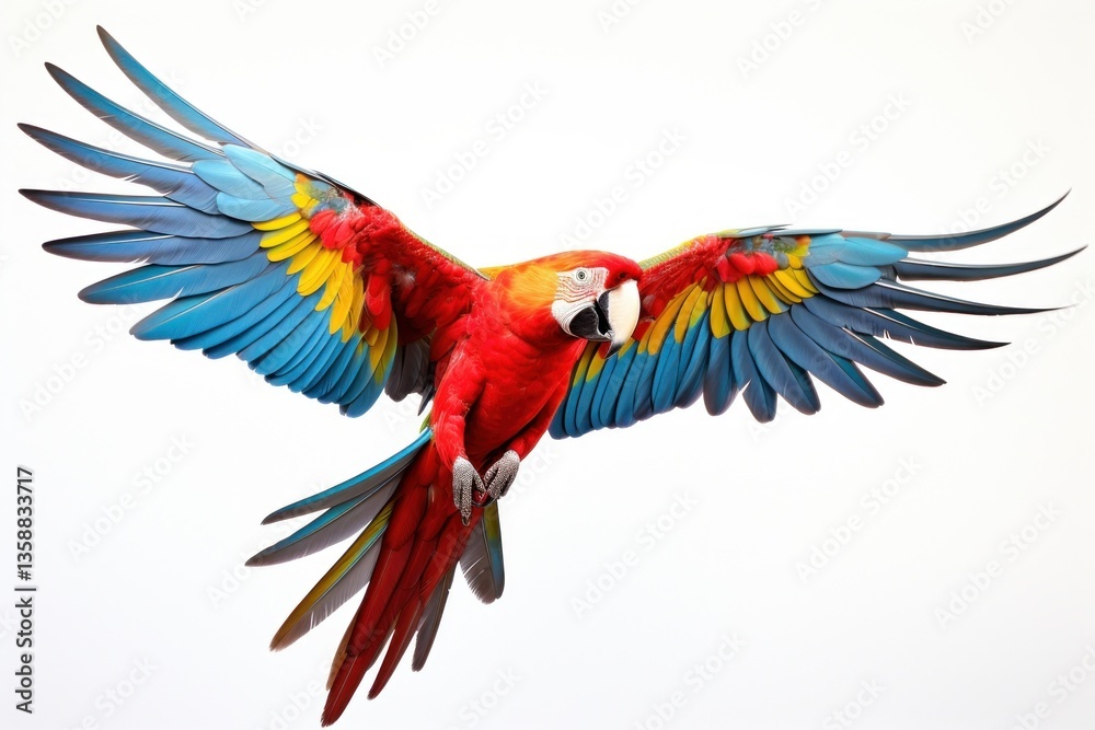 Obraz premium Macaw parrot fly animal bird wildlife.