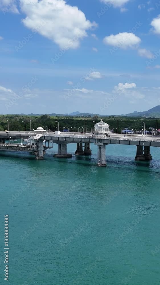 Aerial View of Sarasin Bridge, Phuket Aerial View of Sarasin Bridge, Phuket