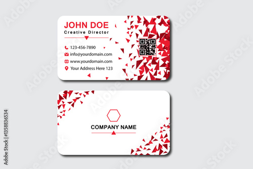 Luxury, Modern and simple corporate business visiting card design template, Two Sides company Card.
