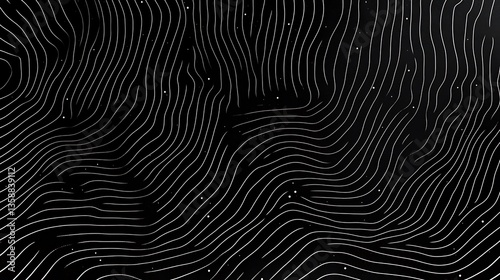 Wallpaper Mural Abstract dark background with white wavy lines and subtle noise. Torontodigital.ca