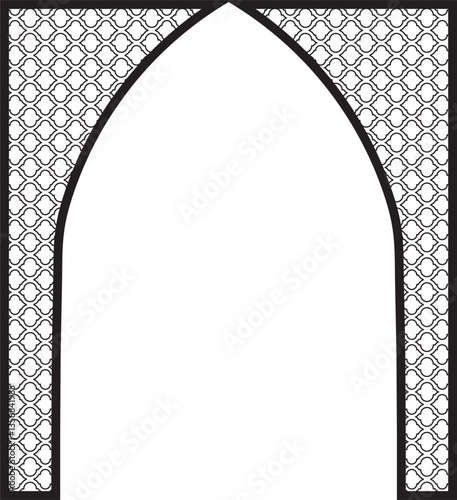 Arc de Triumphed geometric metal pattern design
