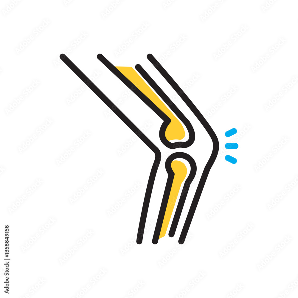 Obraz premium Multi color icon for joint