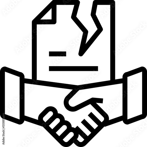 Contract Termination Icon
