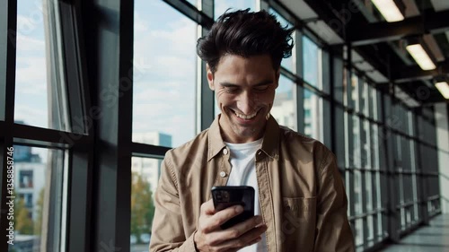 The Man Using Smartphone