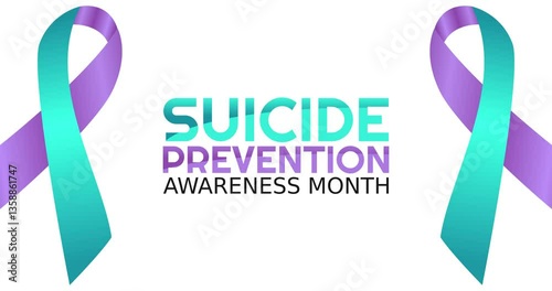 suicide prevention awareness month motion video, ideal for suicide prevention awareness month celebration
