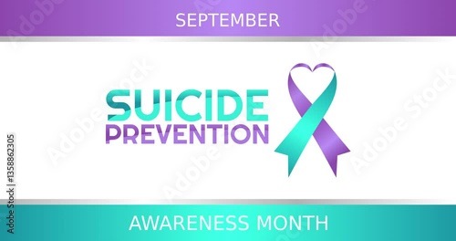 suicide prevention awareness month motion video, ideal for suicide prevention awareness month celebration