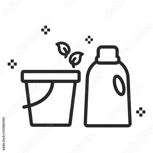 Eco Friendly Cleaning Icon