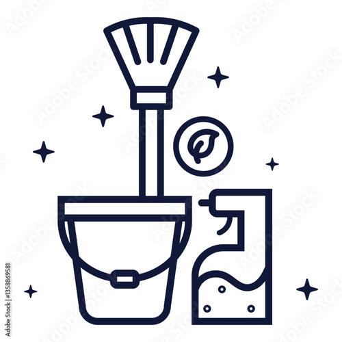 Eco Friendly Cleaning Icon