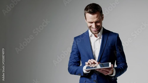 The Businessman with Tablet