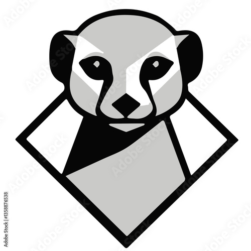 vector illustration of Meer Kat