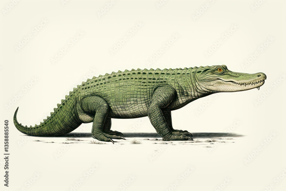 Obraz premium Crocodile reptile animal lizard.