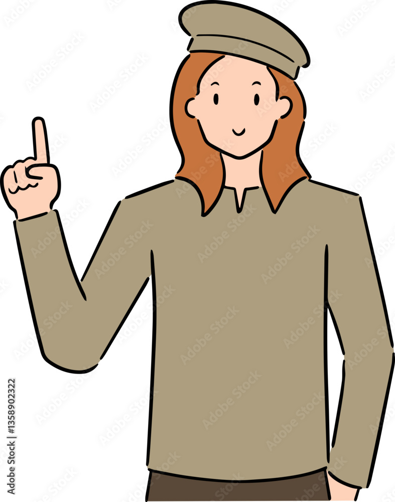 Obraz premium Illustration of artist
