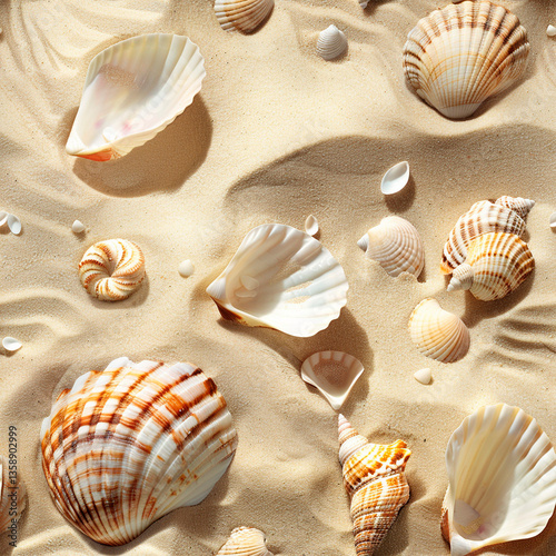 seashells on the beach