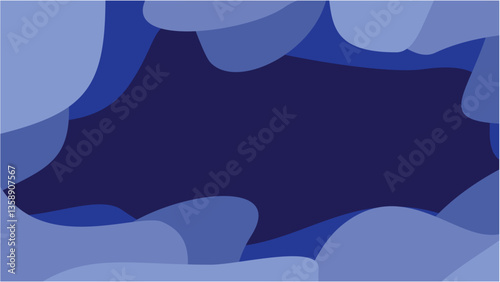 Abstract Blue Shapes Background