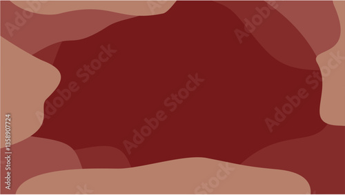 Abstract design with flowing waves and a red color scheme