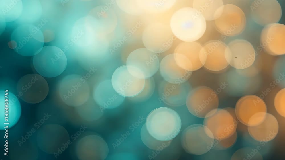Turquoise And Gold Bokeh Light Background With Dreamy Blurred Festive Effect Turquoise And Gold Bokeh Light Background With Dreamy Blurred Festive Effect