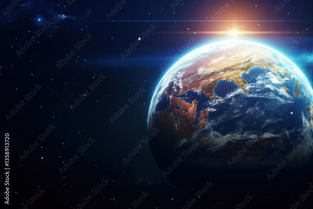 Fototapeta premium Earth planet space astronomy.