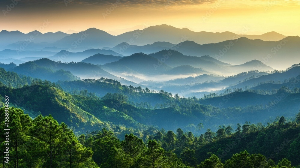 Fototapeta premium Cityscape with Bokeh Lights