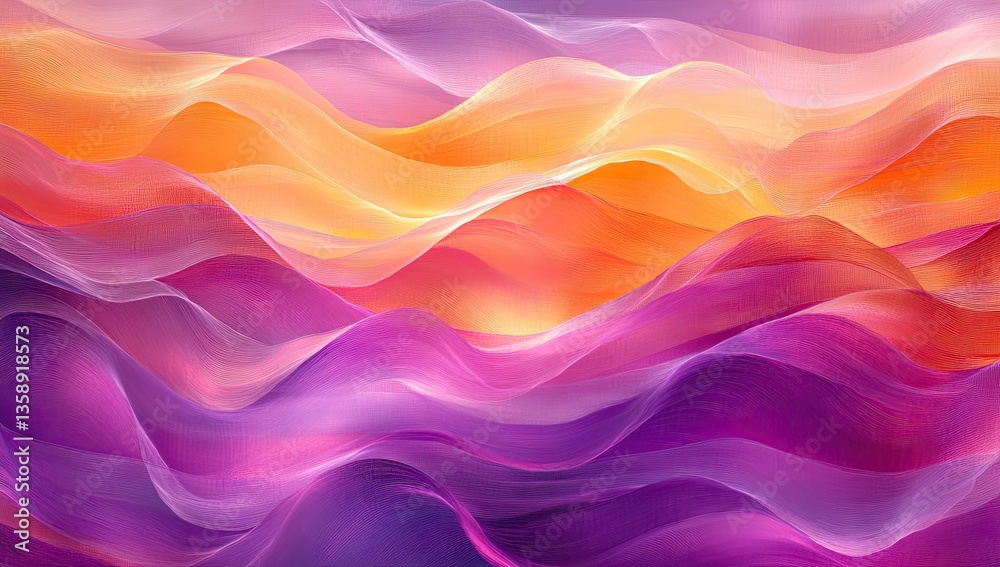 Fototapeta premium Abstract vibrant waves of color