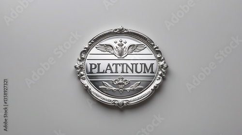 An intricately embossed platinum emblem displays the word PLATINUM prominently