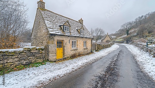 SnowCovered Cotswold Cottage.