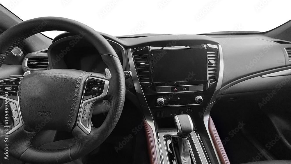 Automatic gearbox handle in a car