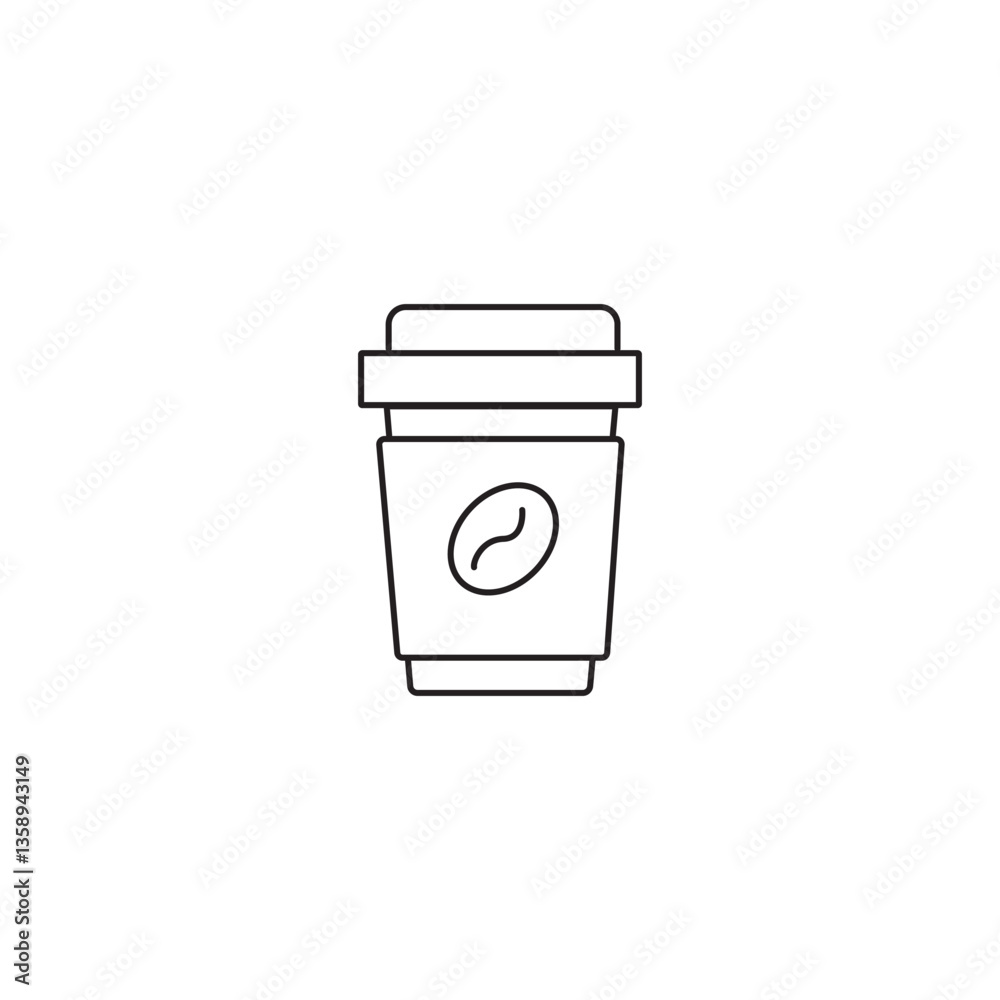 single outline icons coffee cup related to food and drink. linear icons collection. editable stroke. vector illustration single outline icons coffee cup related to food and drink. linear icons collection. editable stroke. vector illustration