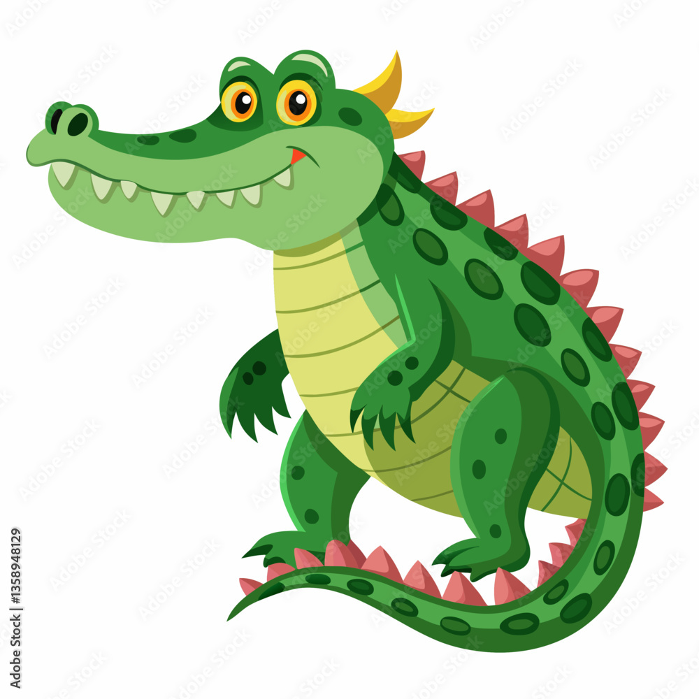 Obraz premium Crocodile Animal Vector Graphic Design