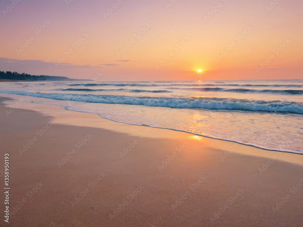 Obraz premium sunset on the beach