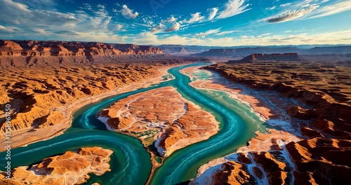 Colorado River Connects with Lake Mead