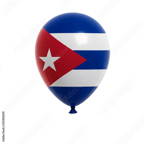 Cuban flag balloon isolated on transparent background Free Download Cuban flag balloon isolated on transparent background - GFXLoad