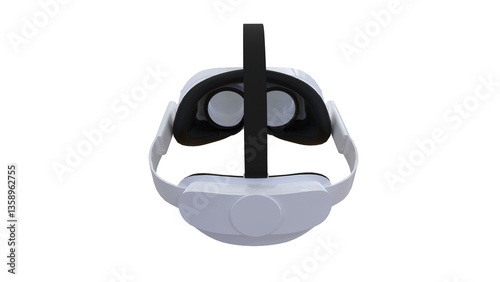 Futuristic VR Headset – Immersive Virtual Reality Glasses for Gaming & Entertainment transparent or white background