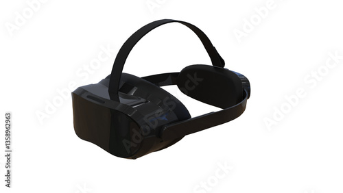 Futuristic VR Headset – Immersive Virtual Reality Glasses for Gaming & Entertainment transparent or white background