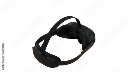 Futuristic VR Headset – Immersive Virtual Reality Glasses for Gaming & Entertainment transparent or white background
