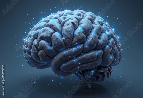 3d rendered illustration of human brain