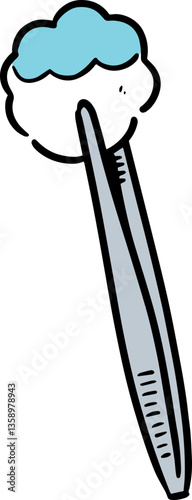 Illustration of forceps